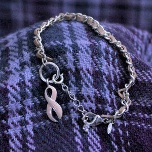 Avon Breast Cancer Awareness Charm Bracelet